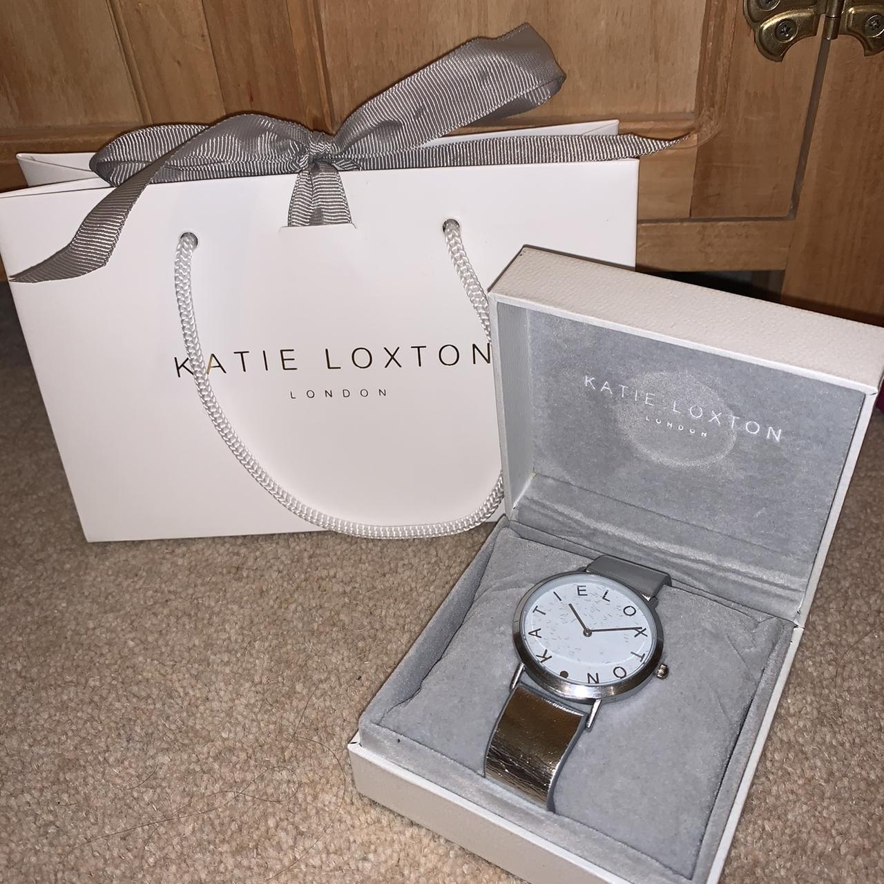 Katie loxton London silver leather watch. Brand Depop