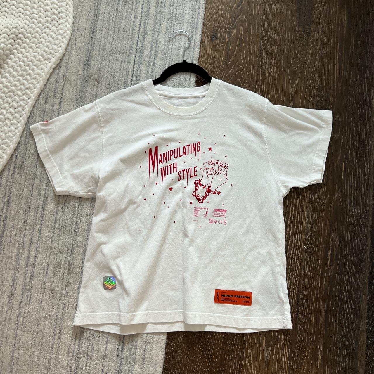 Heron Preston White Womens TShirt Don’t... - Depop