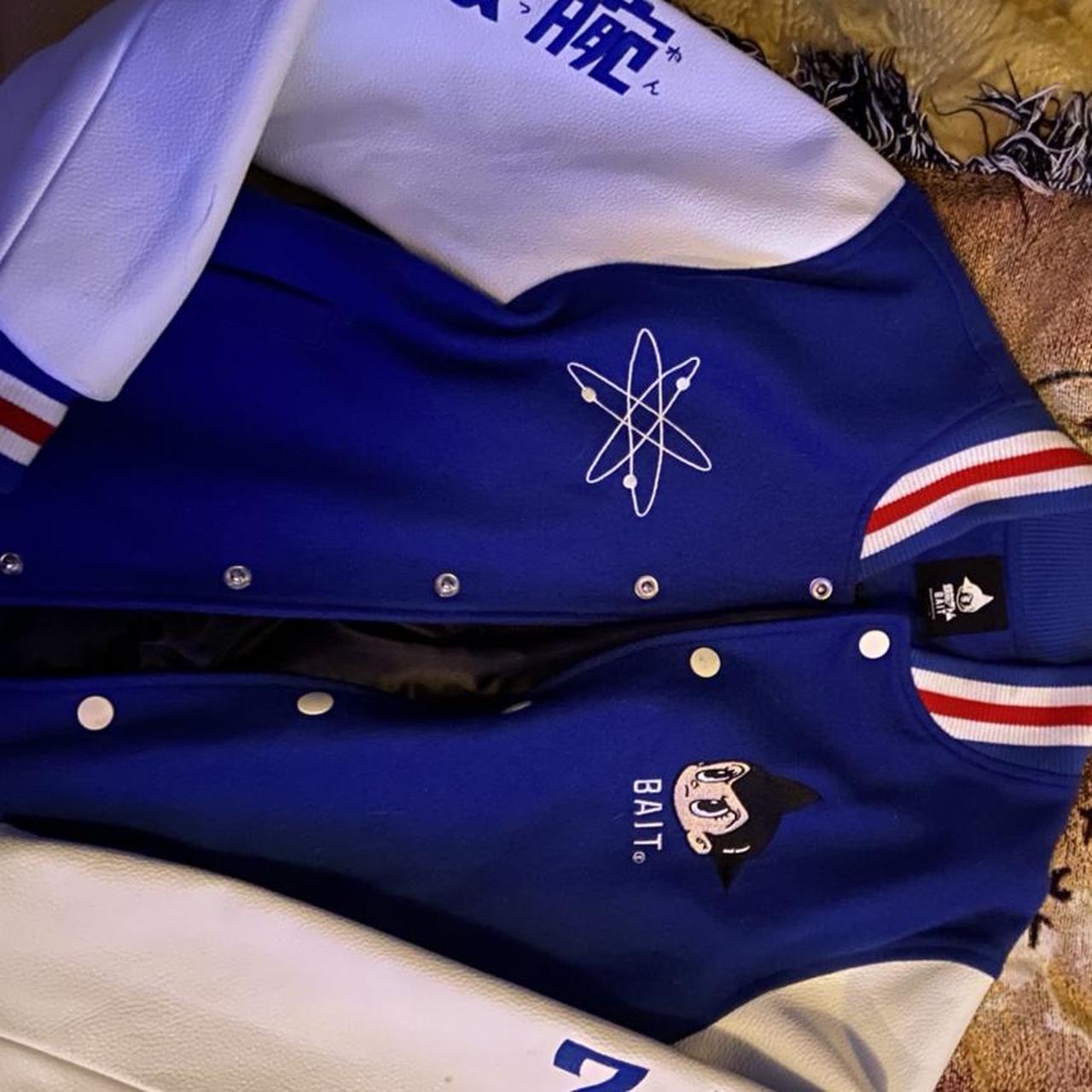 BAIT x Astro Boy Men Launch Varsity Jacket (blue / white)