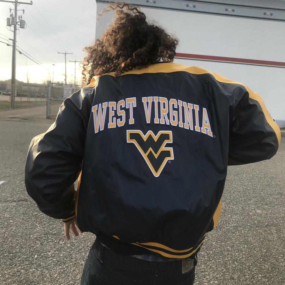 University of West Virginia Varsity Jacket by Steve. Depop