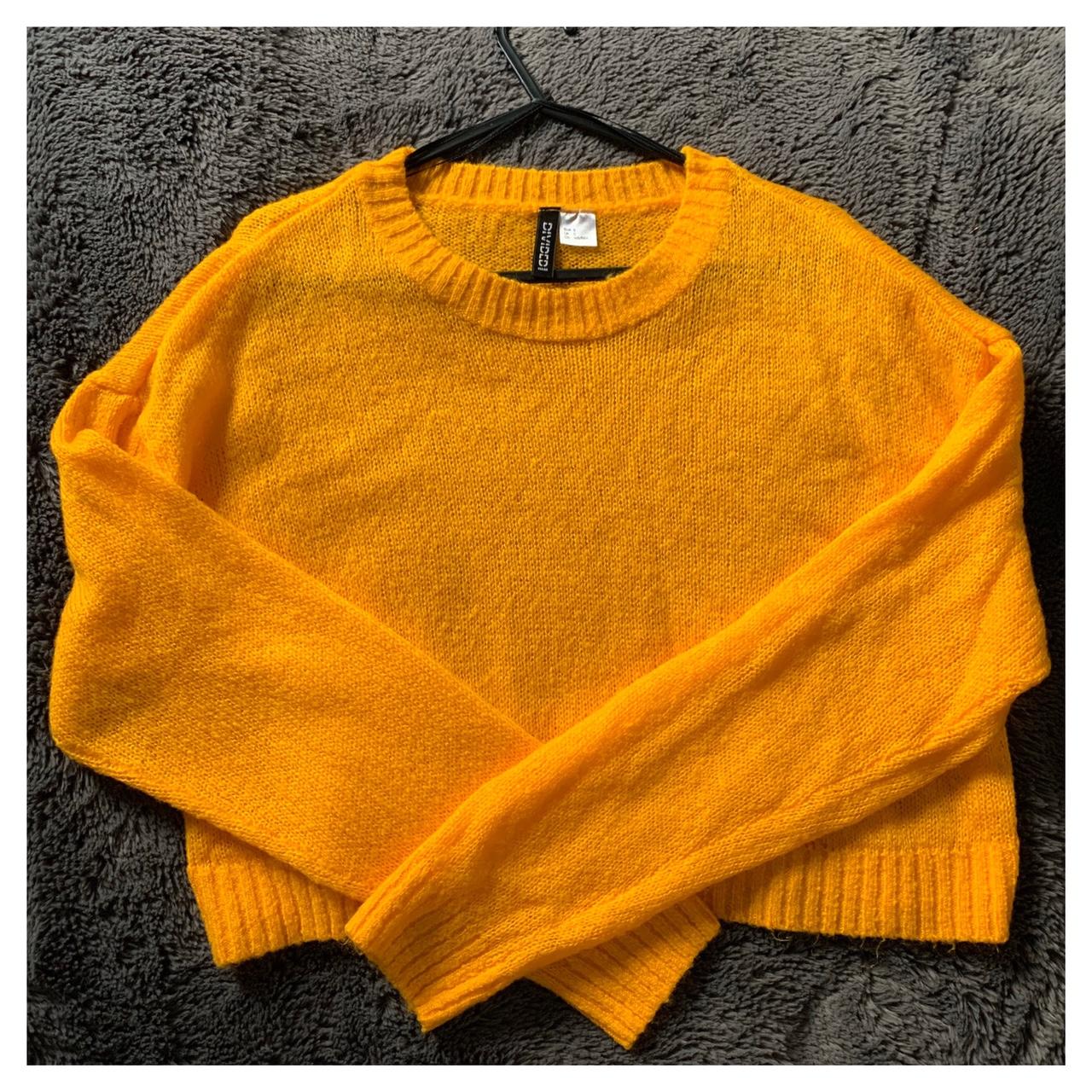 H&M Yellow jumper, worn once, great condition, super... Depop