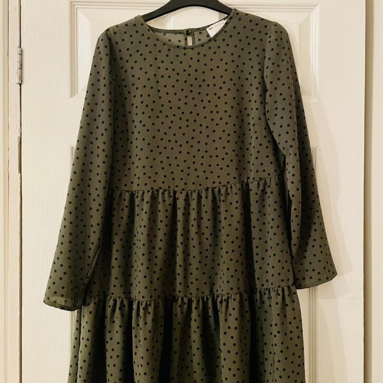 Green polka dot dress 2024 asos