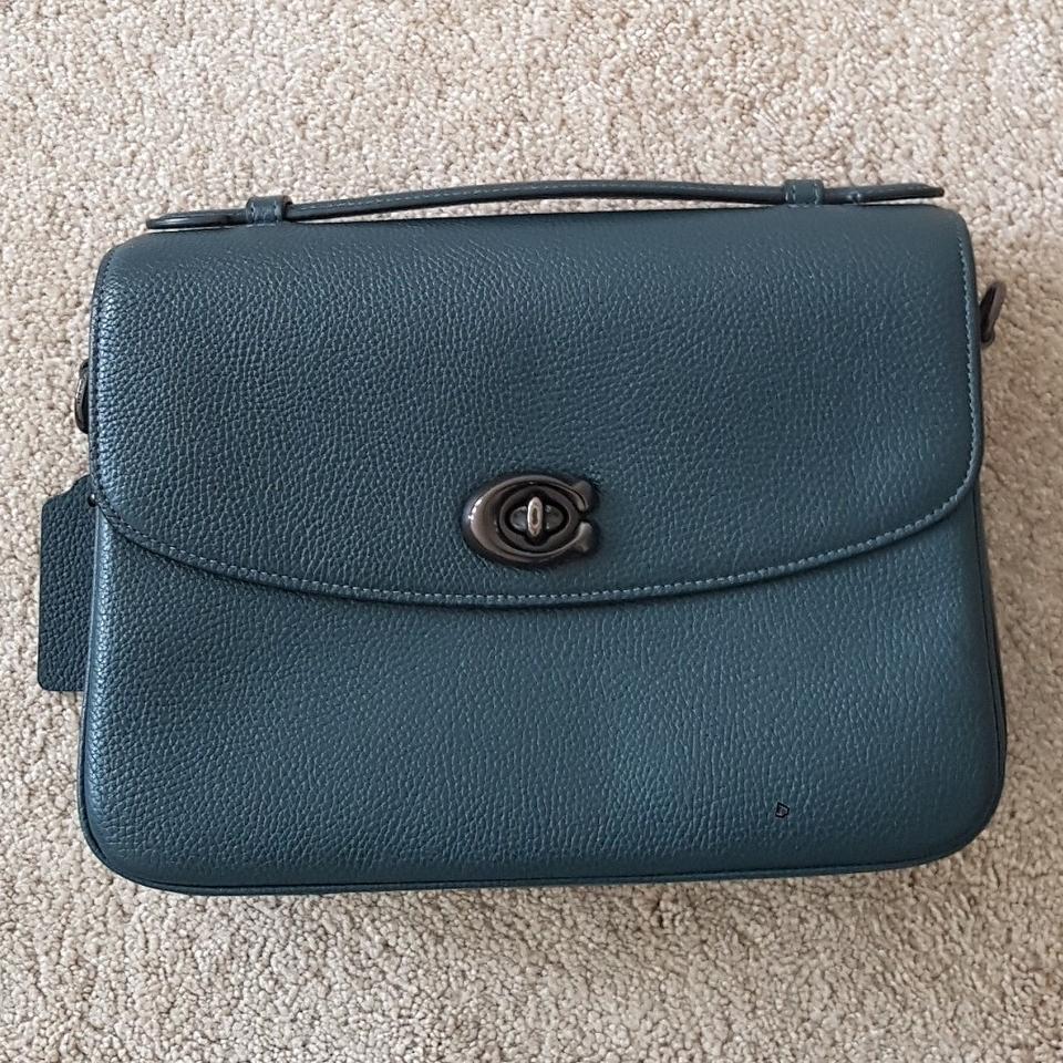 pine green coach bag