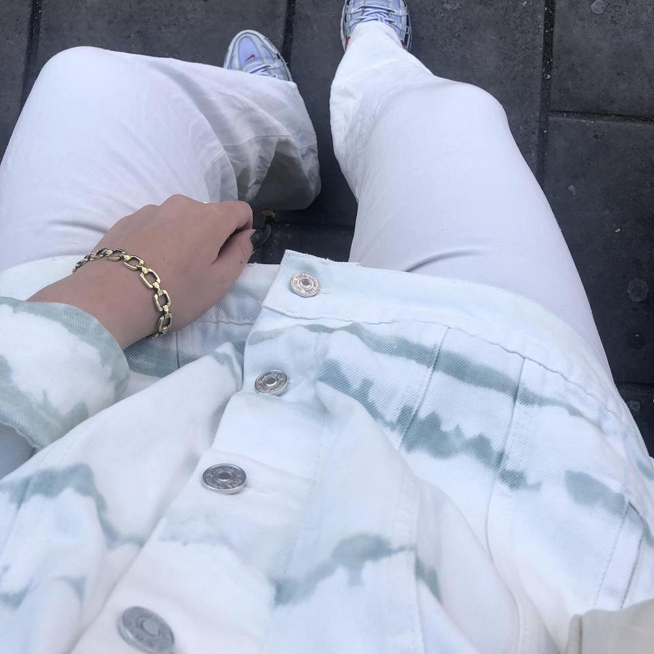 tie dye denim jacket zara