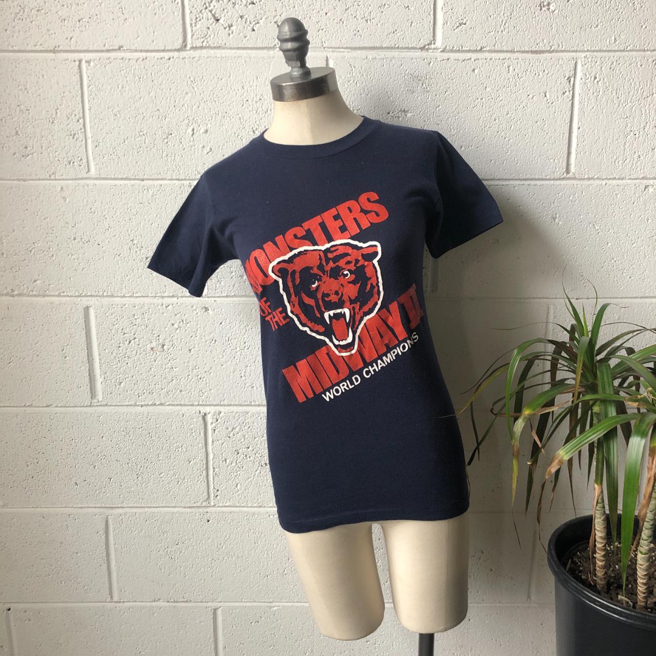 80s CHICAGO BEARS Sport-T By Stedman Navy Blue - Depop