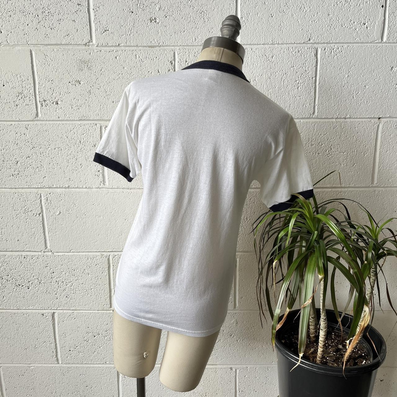 80s VELVA SHEEN US Navy New Orleans White Navy Depop