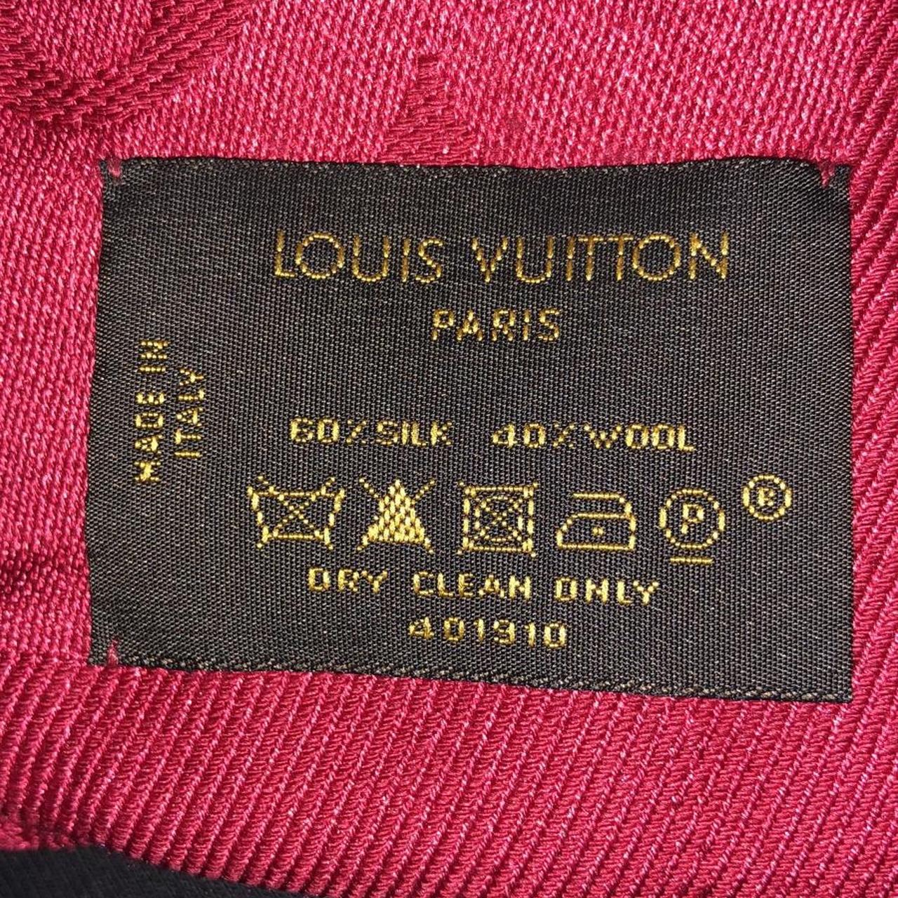 Louis Vuitton monogram scarf Pink and white - Depop