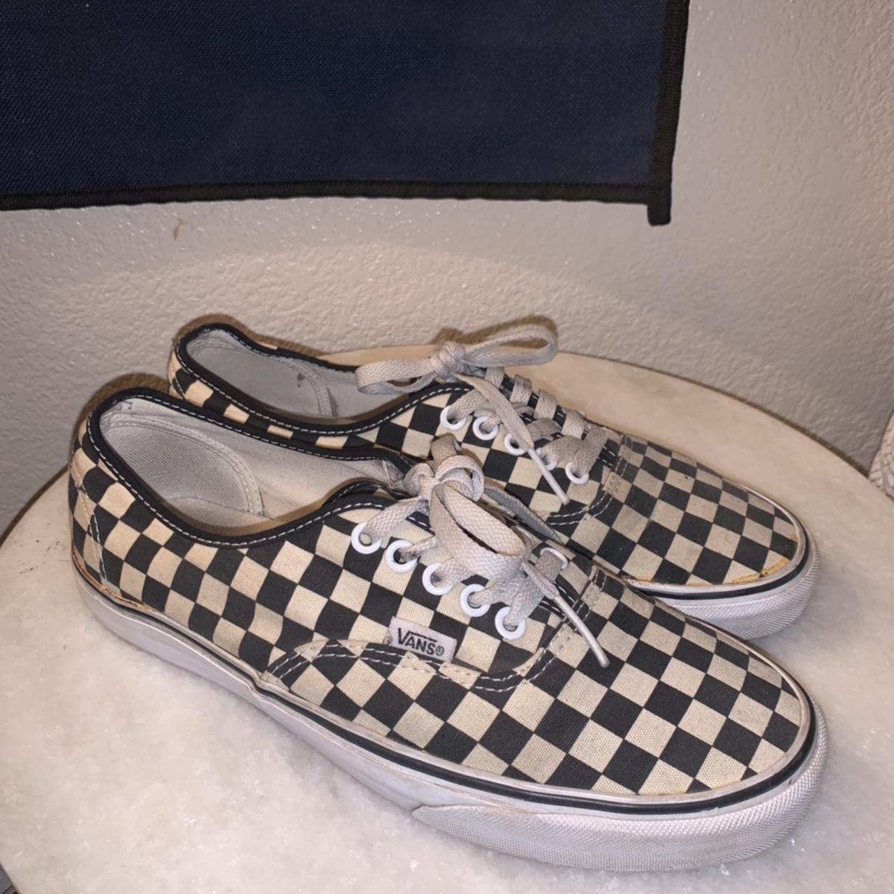 Checkerboard Shoes Checkerboard Vans With Laces Mens Checkered