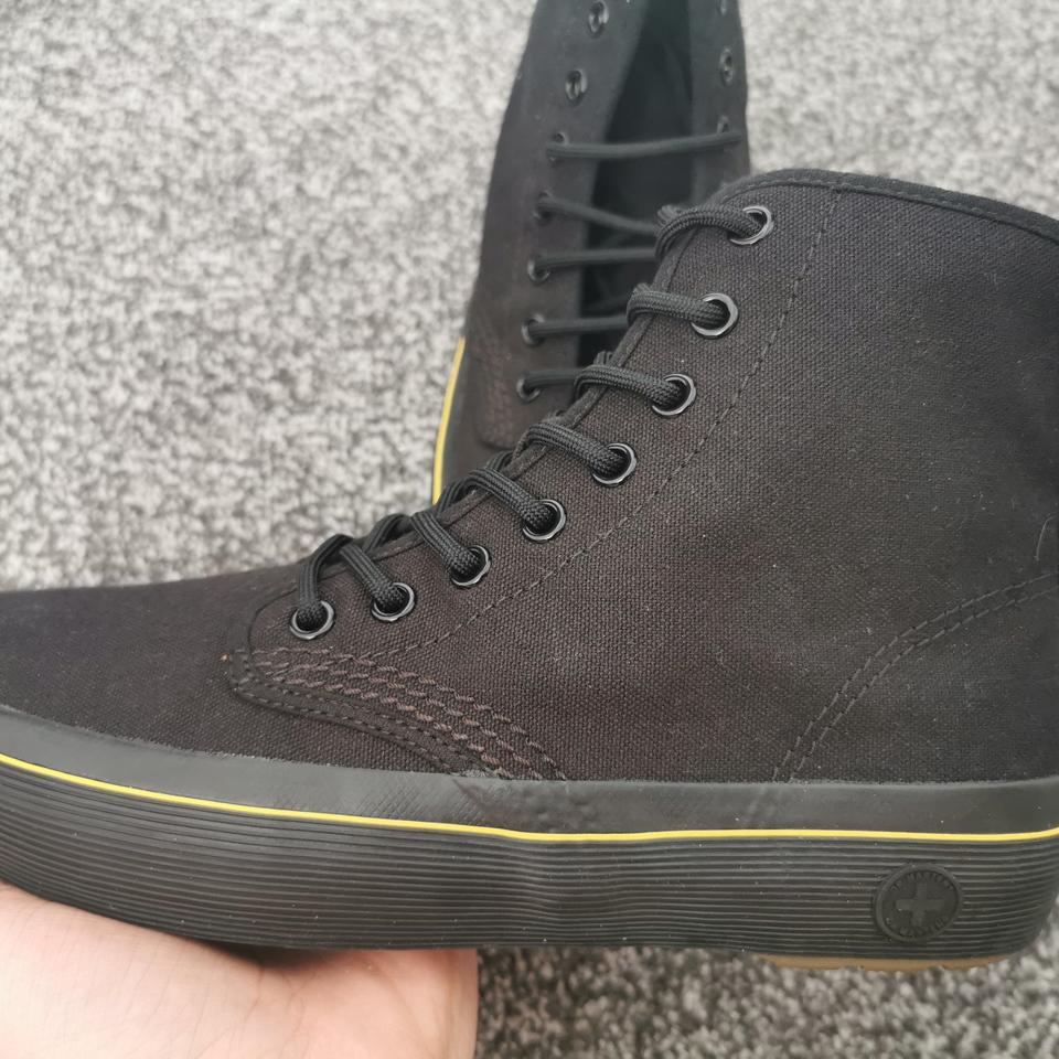 Dr Martens Monet Black Canvas 8 eye boot Brand new. Depop