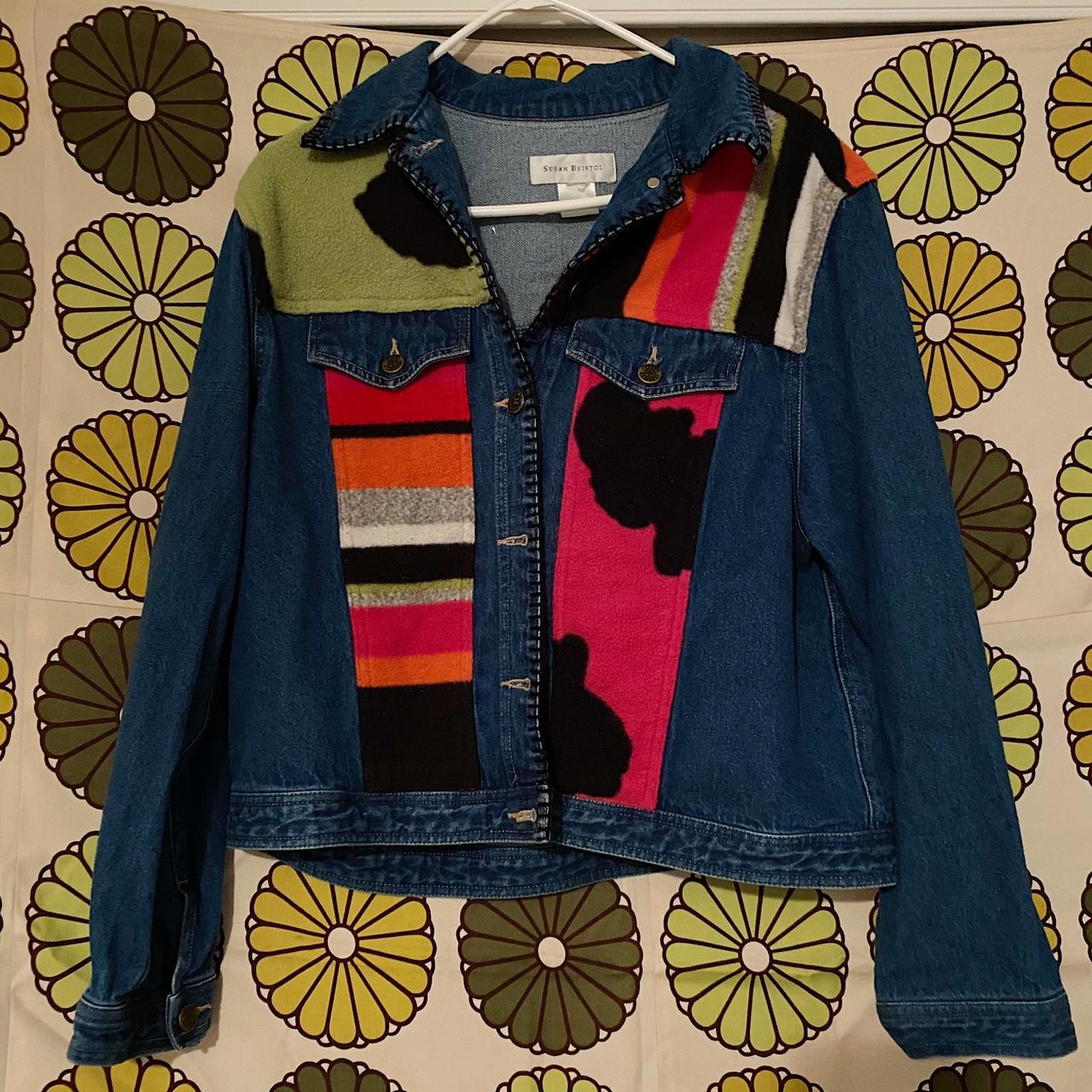 The most perfect cow print denim jacket from Susan... - Depop