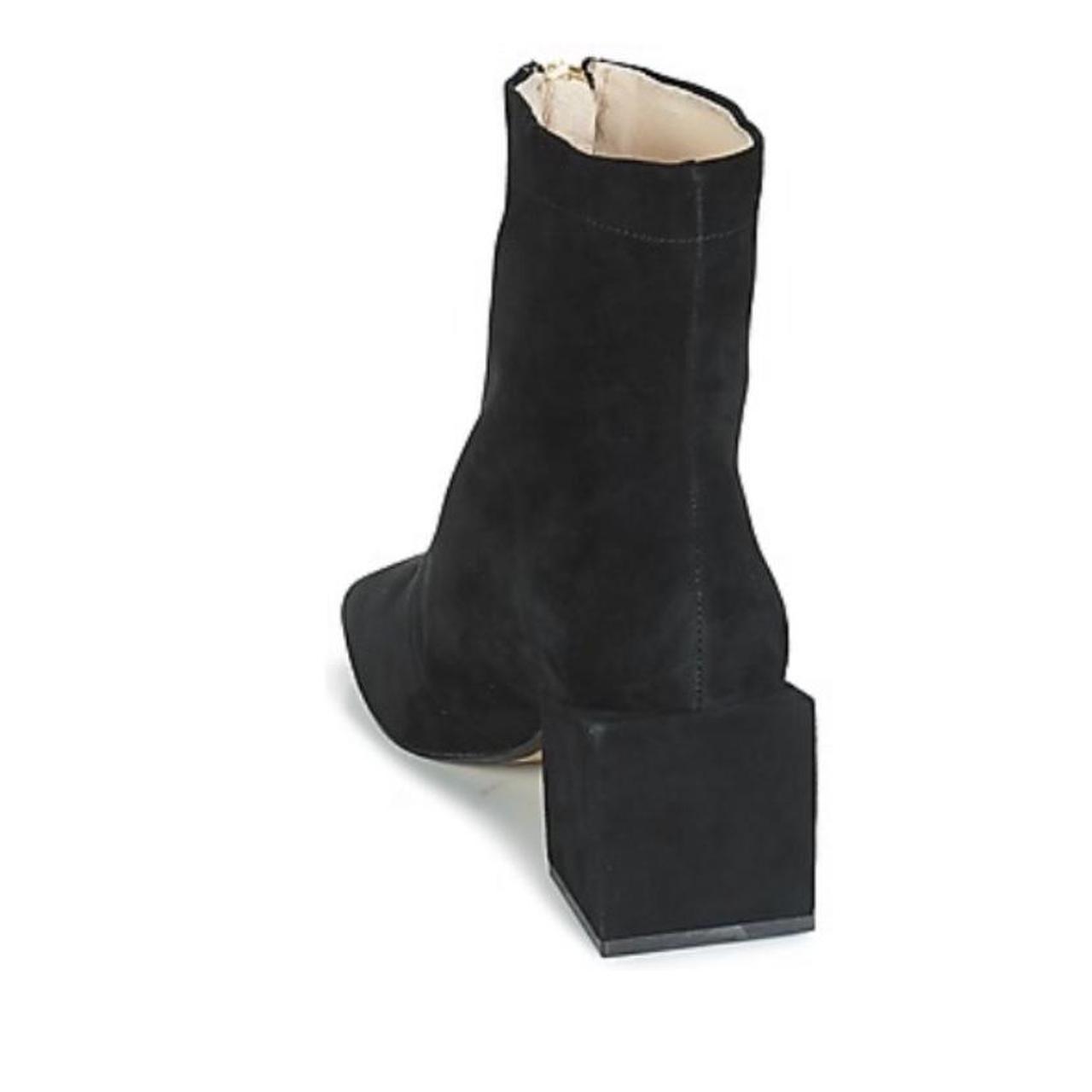 Miss L Fire June black zip up ankle boot. rubber... Depop