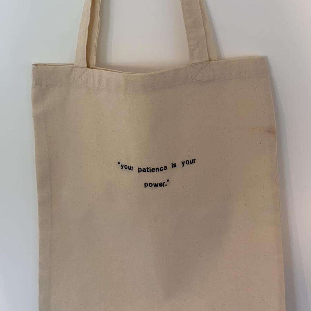 Embroidered Canvas Tote