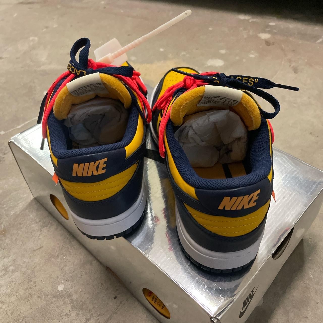 off white dunk university gold