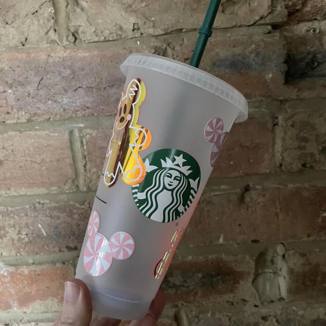 🎀 LV print Official Starbucks Cold Cup 🎀 Reusable - Depop