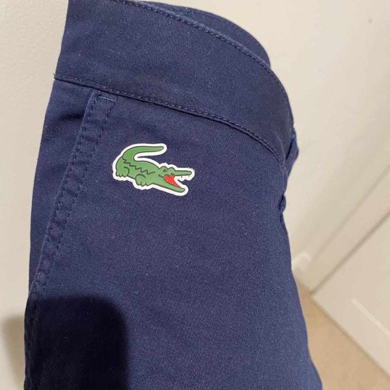 Lacoste chino shorts. Navy. Great condition. - Depop
