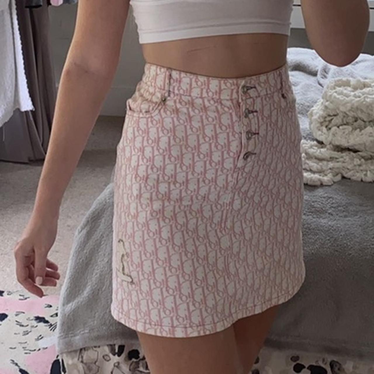 christian dior monogram skirt