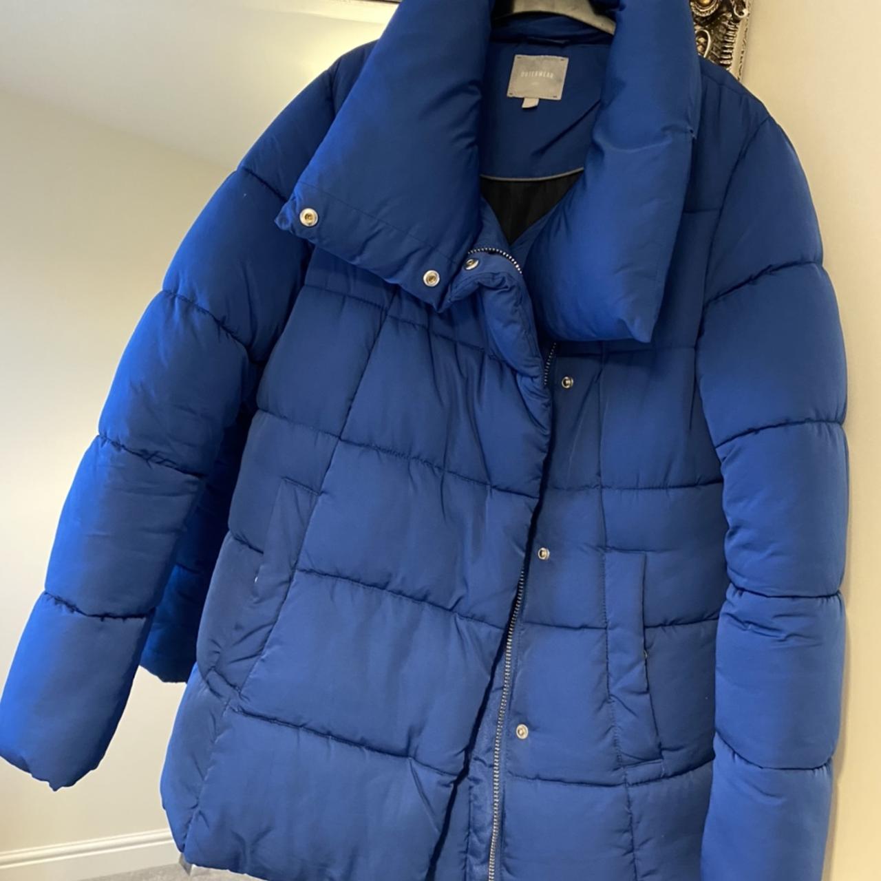 royal blue bubble coat