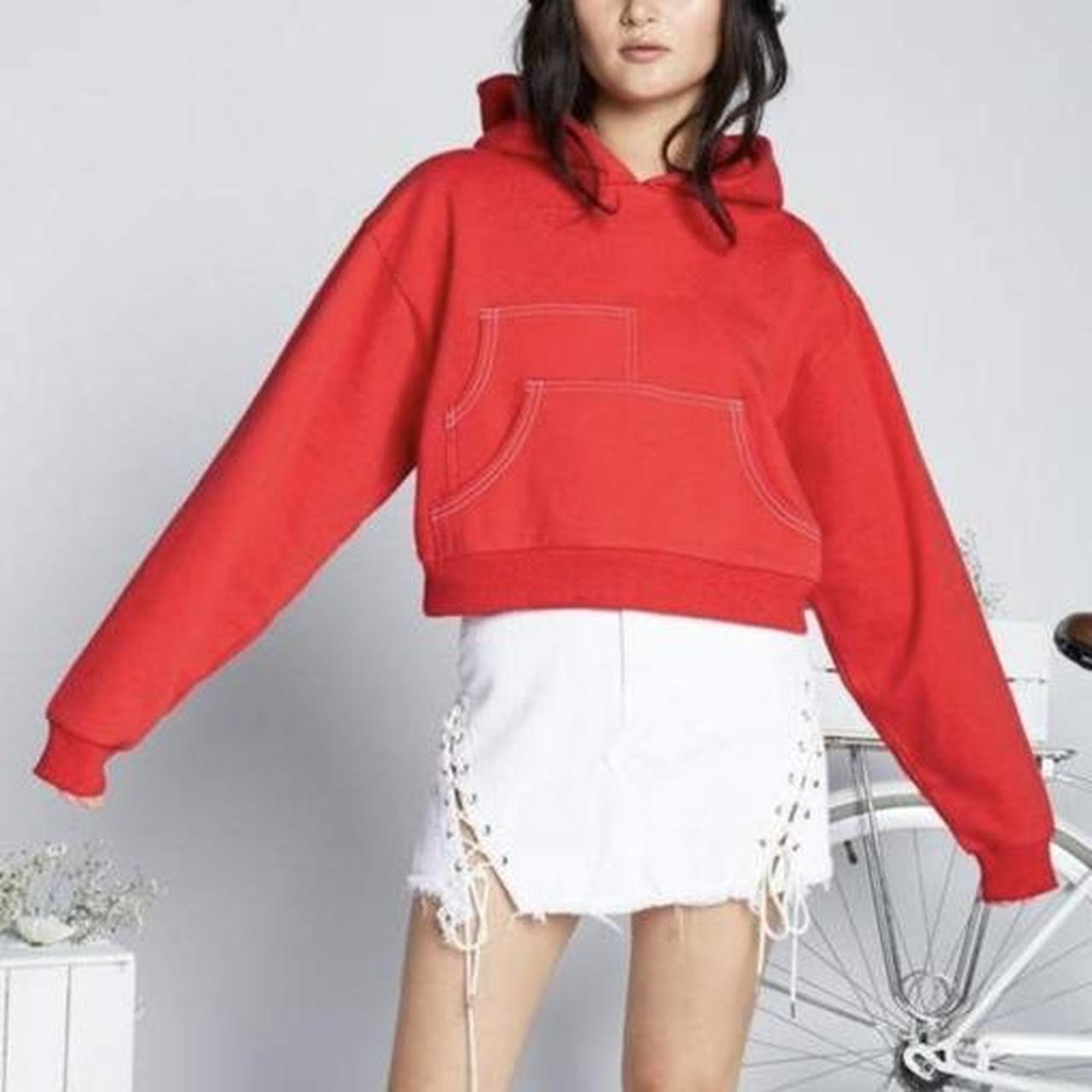 Urban Outfitters Women's Red Hoodie Depop