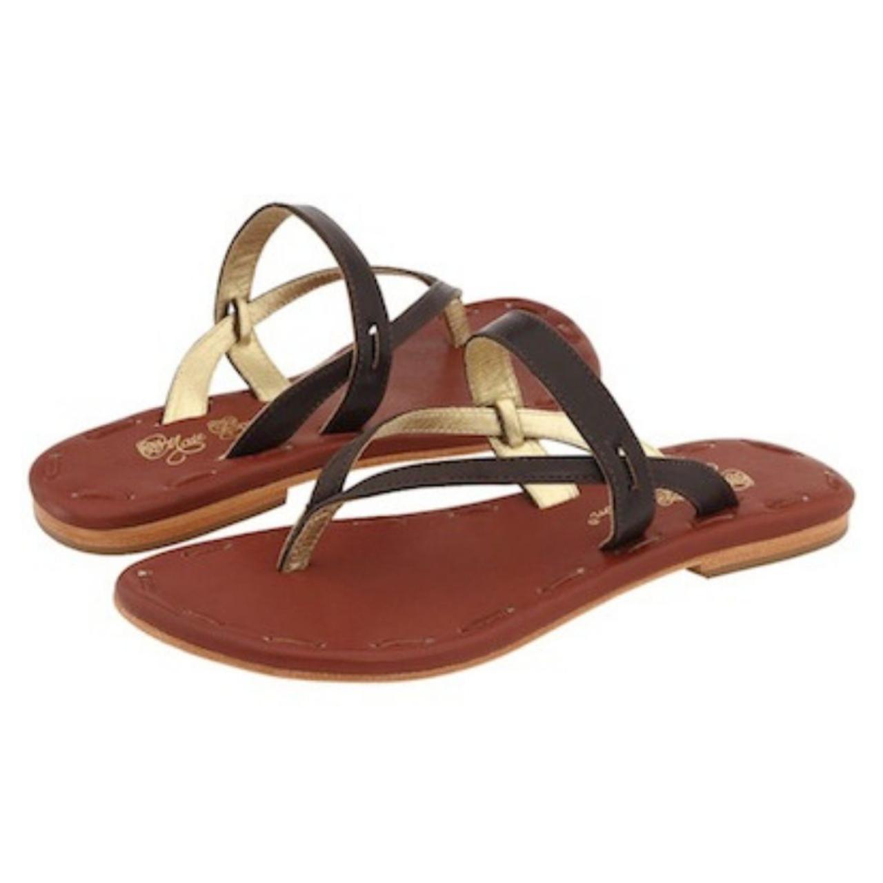 Barney's Women's Black and Brown Sandals (4)