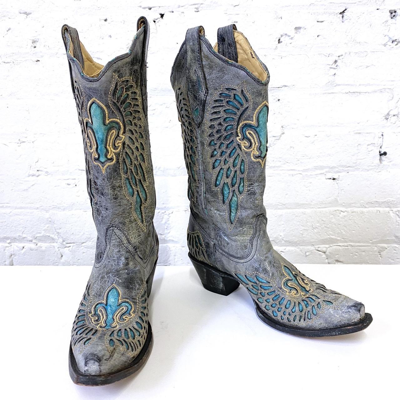 Corral Boots Winged cheapest fleur-de-lis