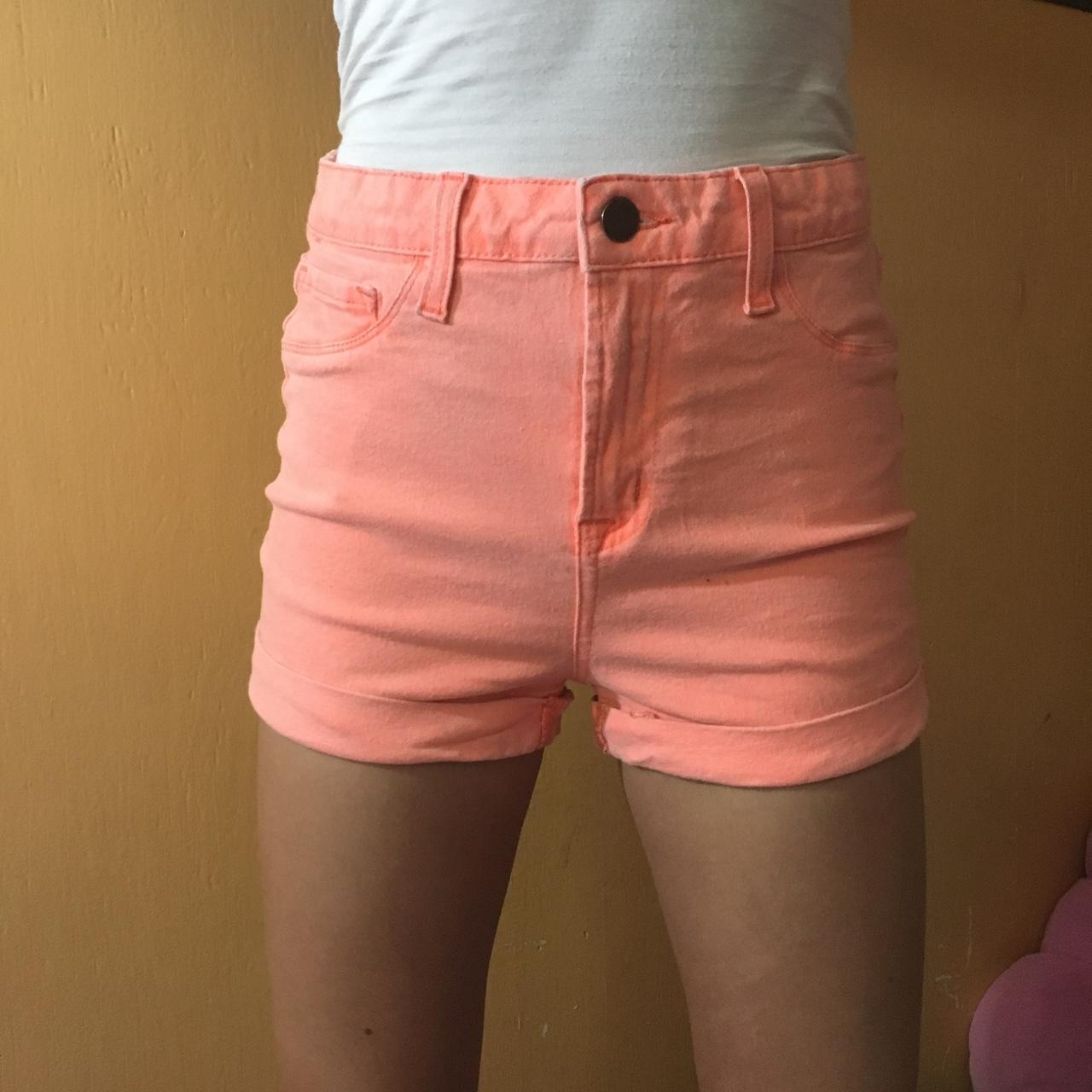 Pastel Orange High Waisted Daisy Dukes #shorts... - Depop