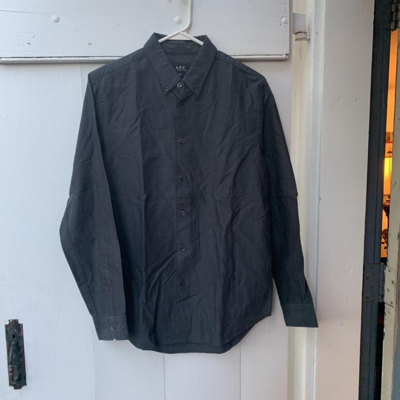 A.P.C. Women's Black Shirt | Depop