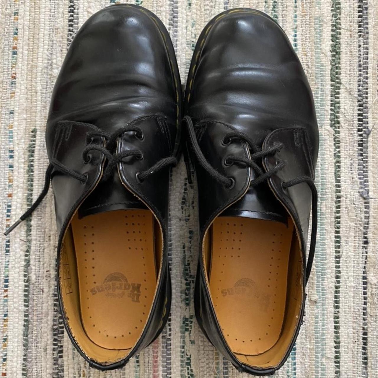 Black 1461 Doc Martens. Used as school shoes for 2... - Depop