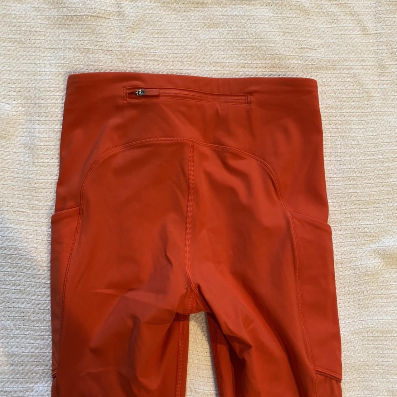 Lululemon Women's Orange Leggings | Depop