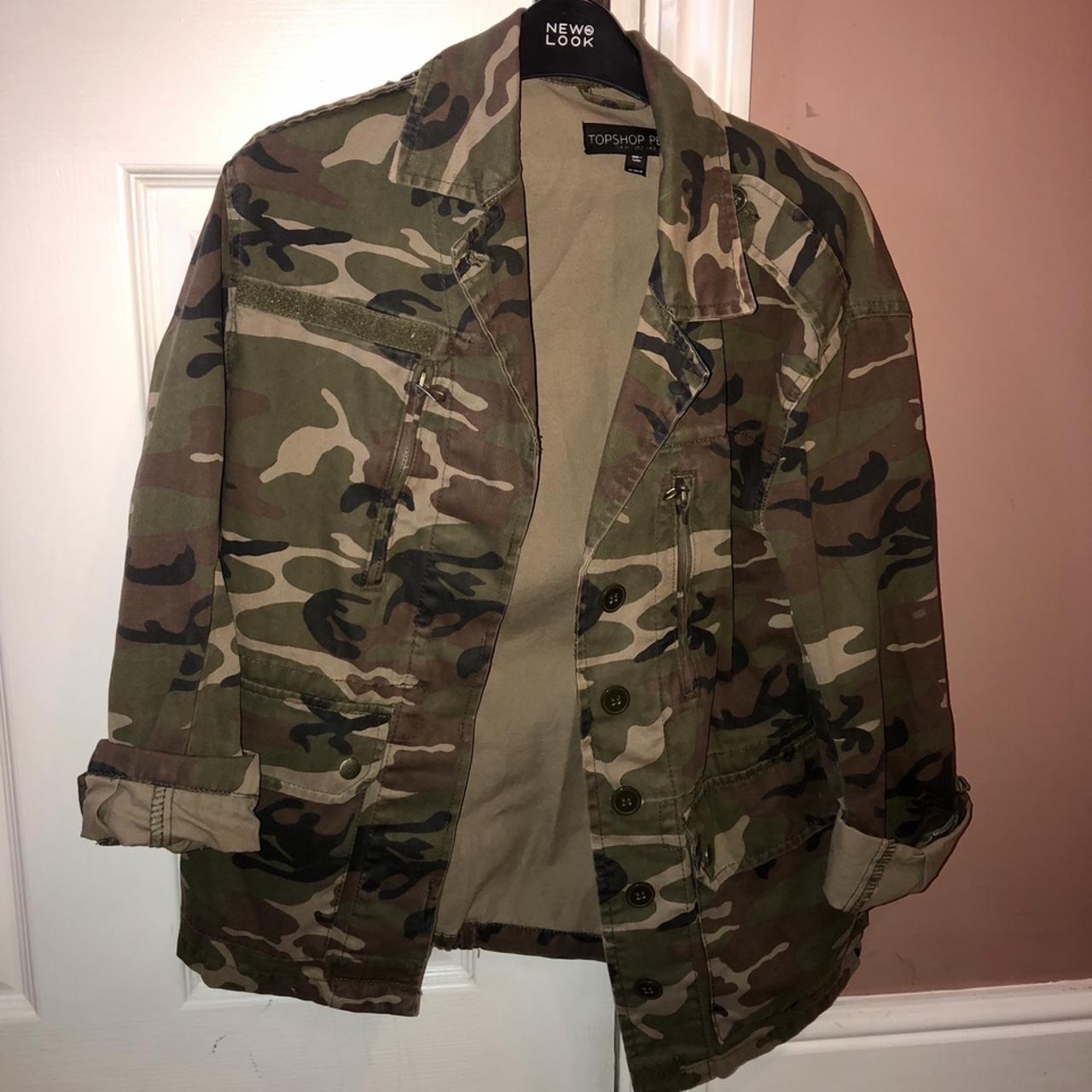 Camouflage jacket outlet topshop