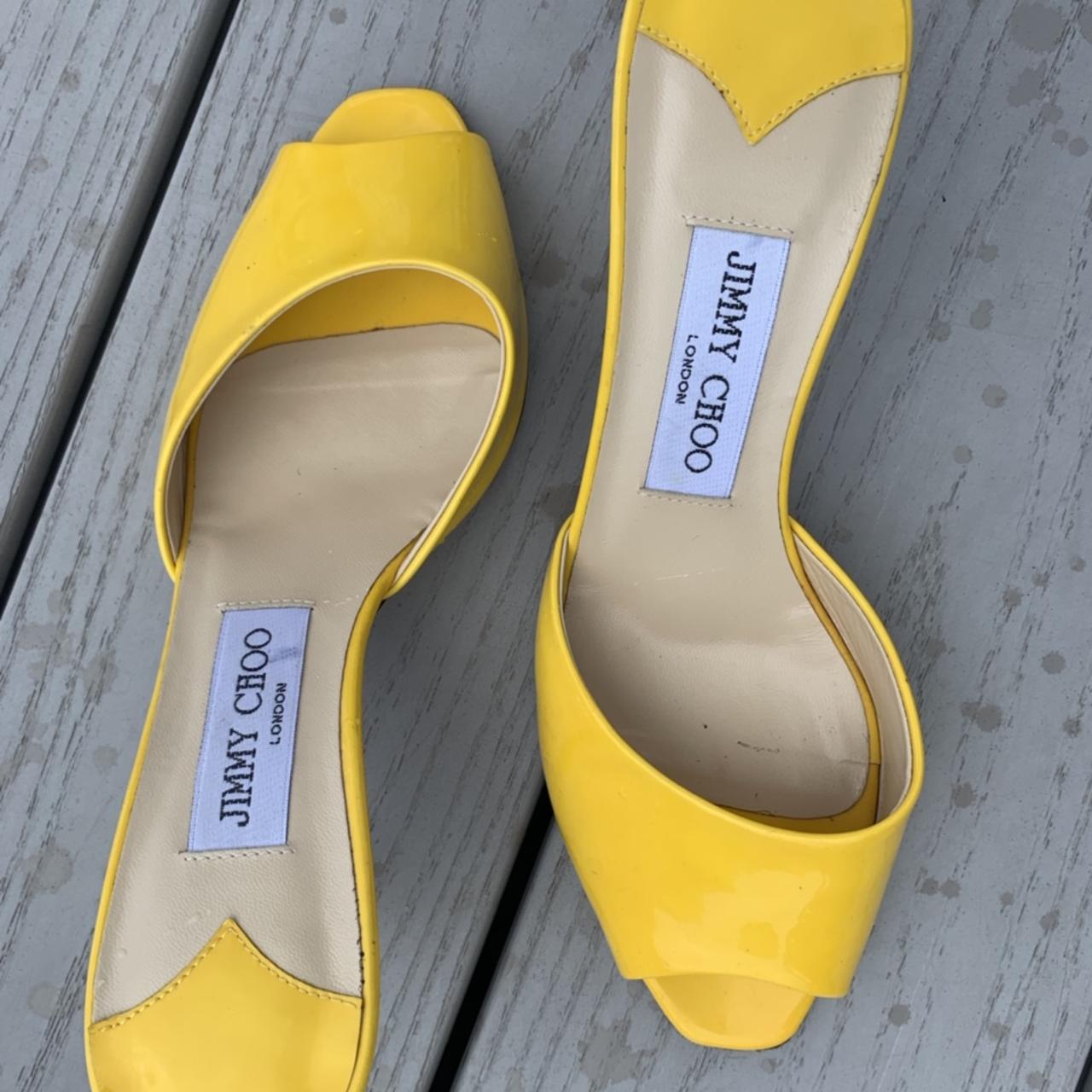 Jimmy choo yellow store heels