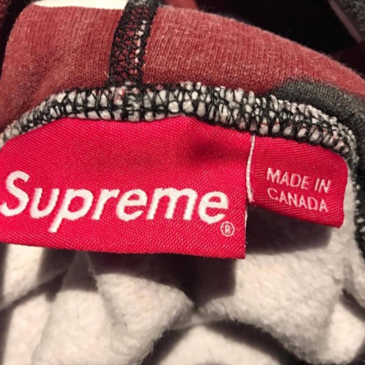 Supreme red on red box logo hoodie Fw13 Size - Depop