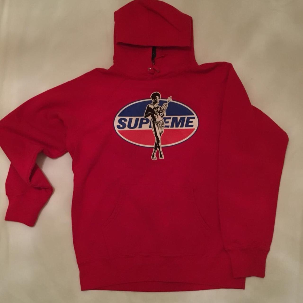 Supreme X Hysteric Glamour Pepsi Red hoodie, Red...