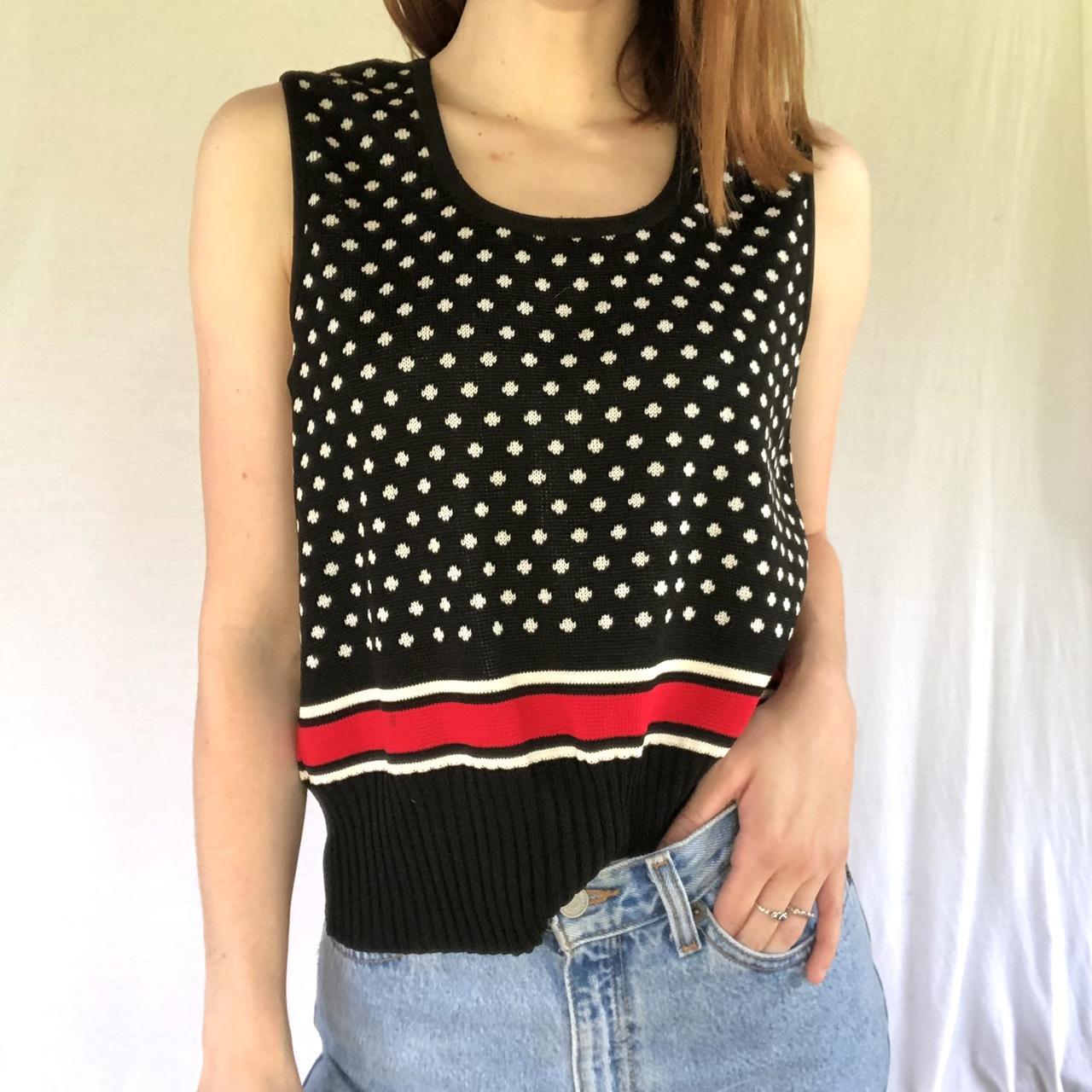 70s vintage knit tank/sweater vest ️ True vintage... Depop