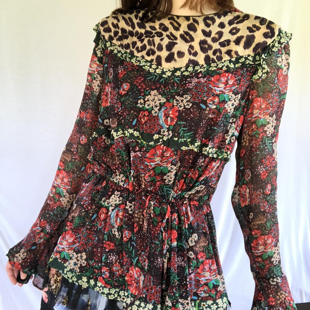 Product Image 2 - Beautiful multi-patterned layered chiffon dress.