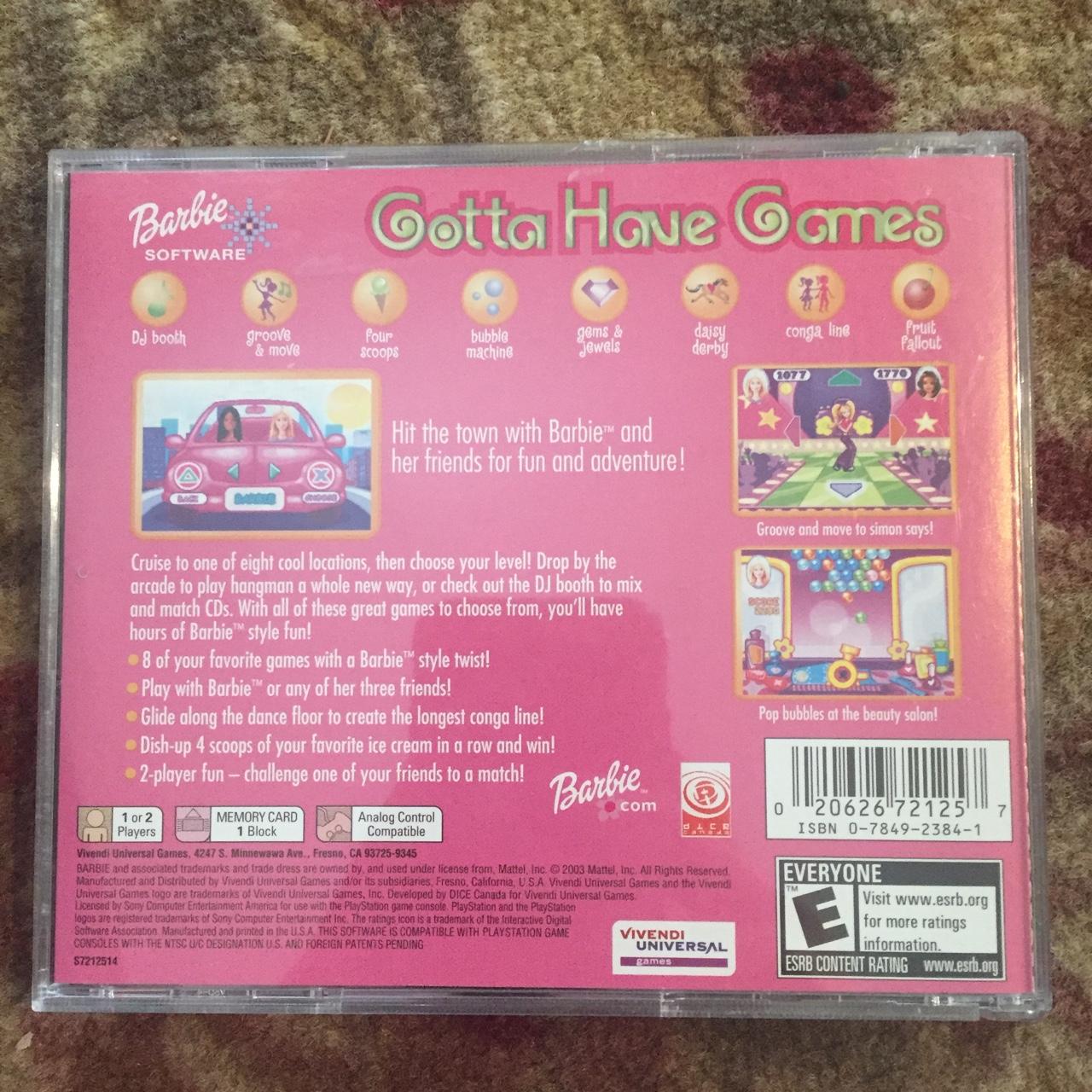 Jogo Playstation - Barbie - Gotta Have Games - Vivendi Universal, Brinquedo Barbie- Vivendi Universal Usado 41103935