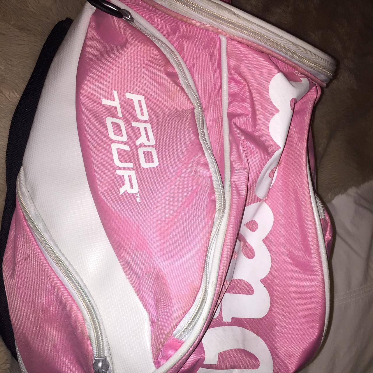 Lush Pink Wilson Tennis Bag. Used a few times only. - Depop