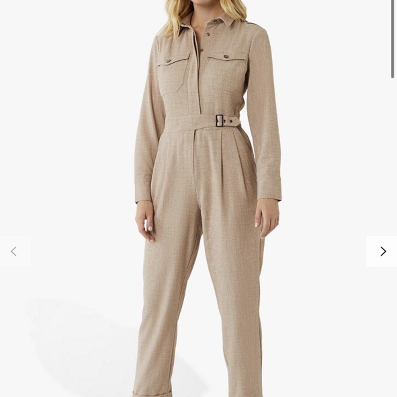 beige boiler suit womens