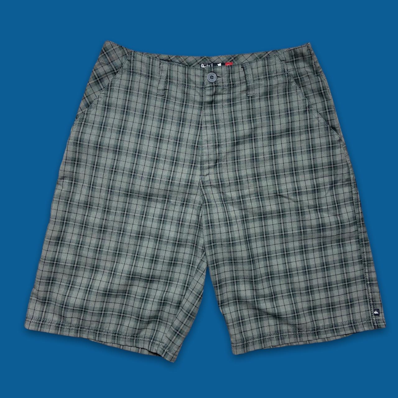 Quiksilver Men's Black and Green Shorts