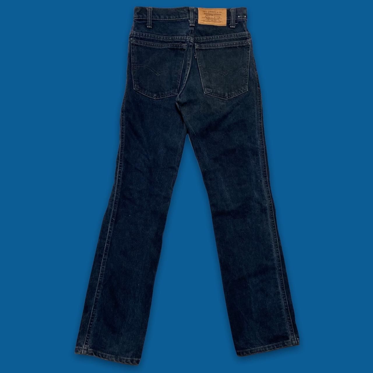 Vintage 80s 1989 Levi’s 575 denim jeans. Black tab... - Depop
