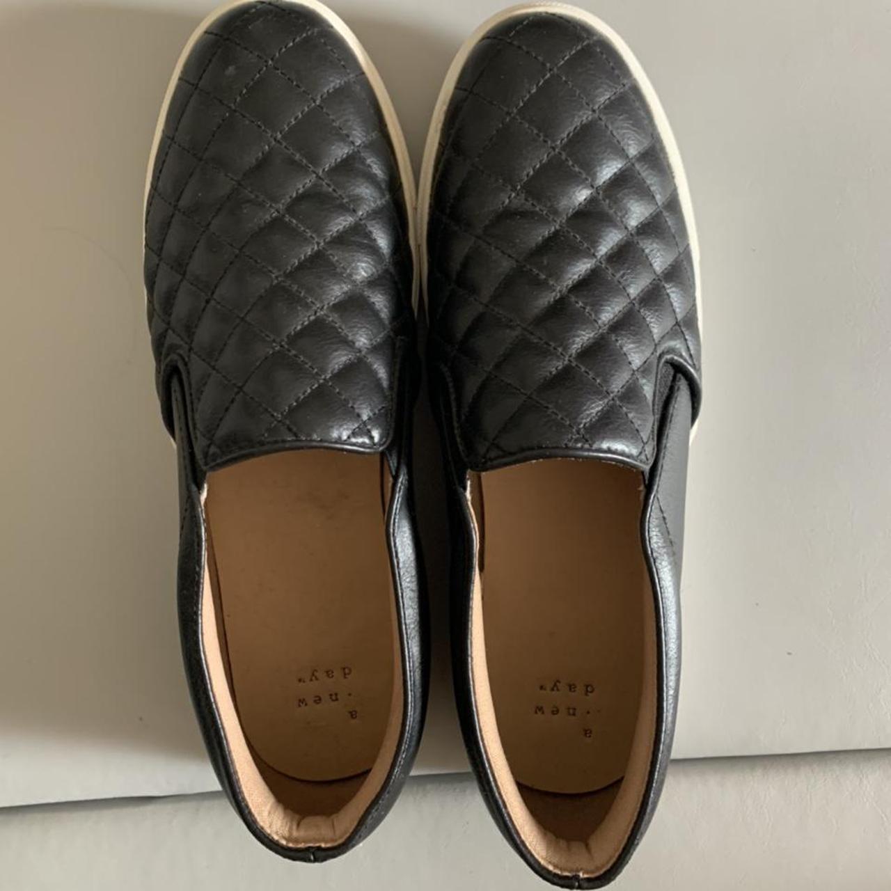 ‘A New Day’ black quilted slip on shoe. women’s... - Depop