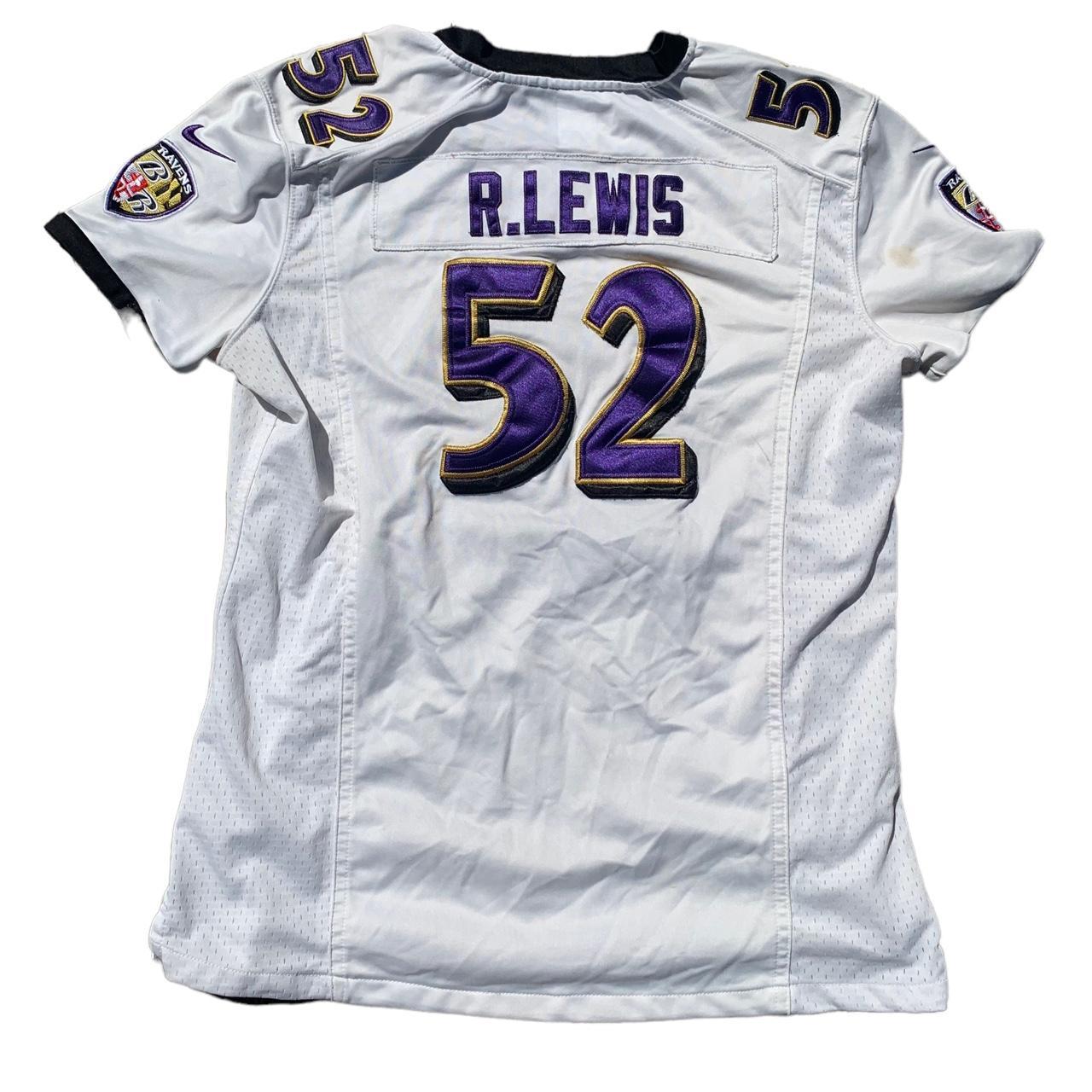 Ray Lewis Baltimore Ravens White Football Jersey - Depop