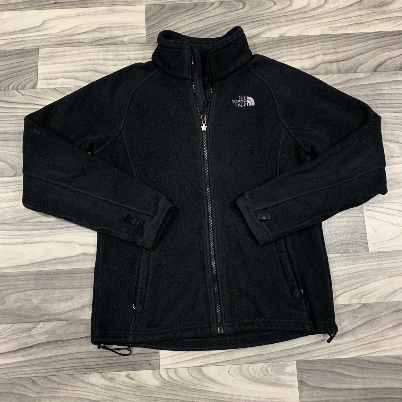 Vintage The North Face Black Full Zip Up Fleece... - Depop