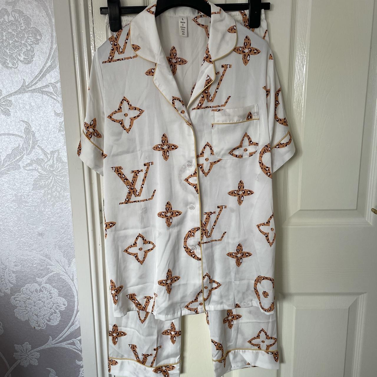 Ladies 2 piece Louis Vuitton pyjama set Never worn - Depop