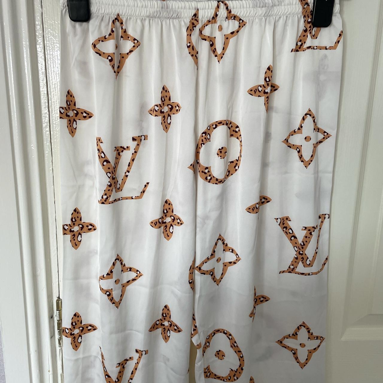 Ladies 2 piece Louis Vuitton pyjama set Never worn - Depop