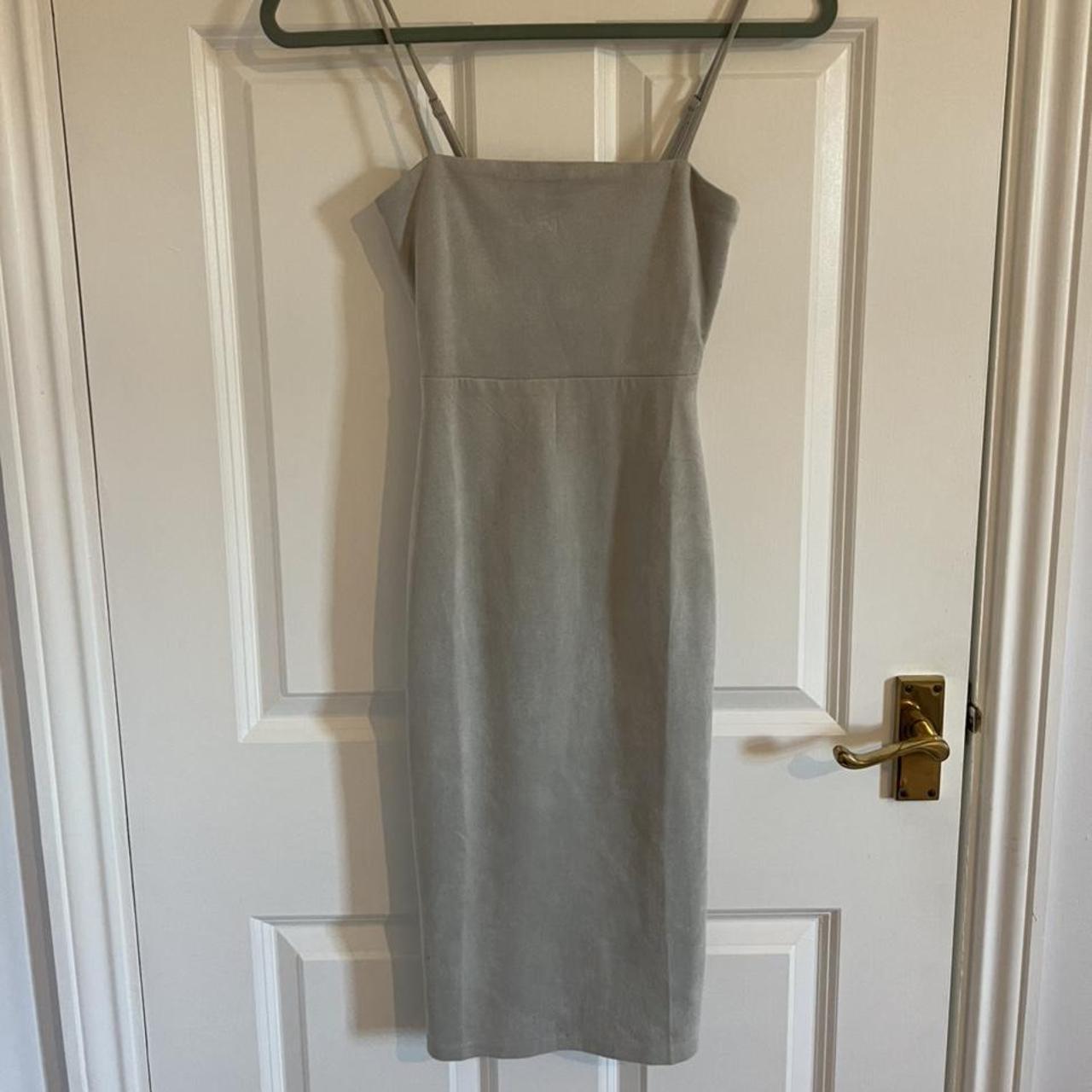 Oh Polly grey midi dress Size 8 #ohpolly #grey... - Depop