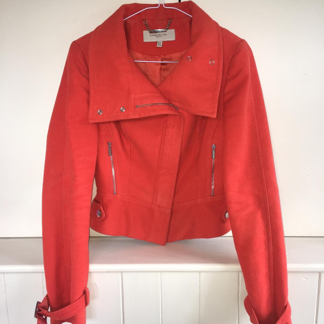 karen millen orange jacket