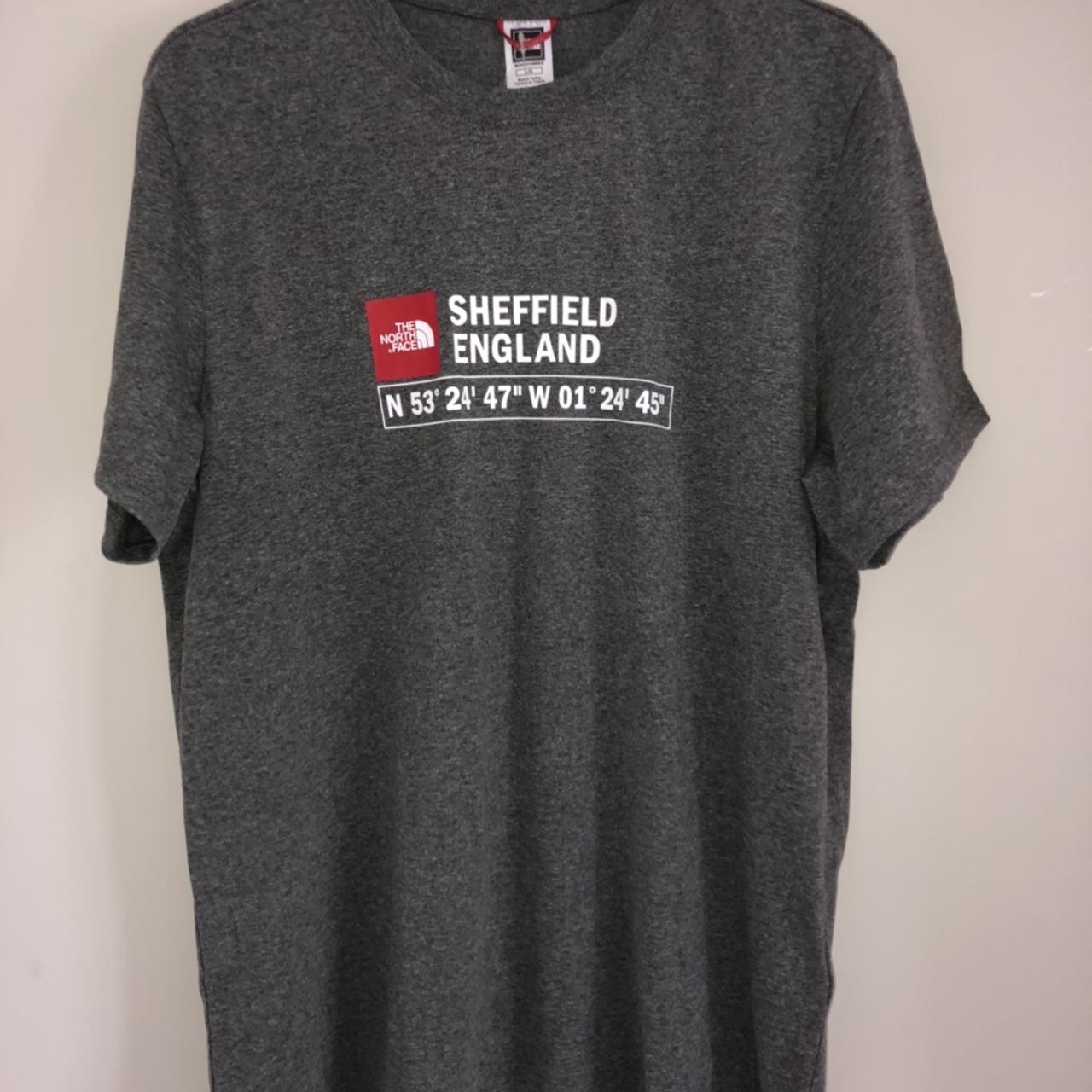 Sheffield north face t shirt on sale