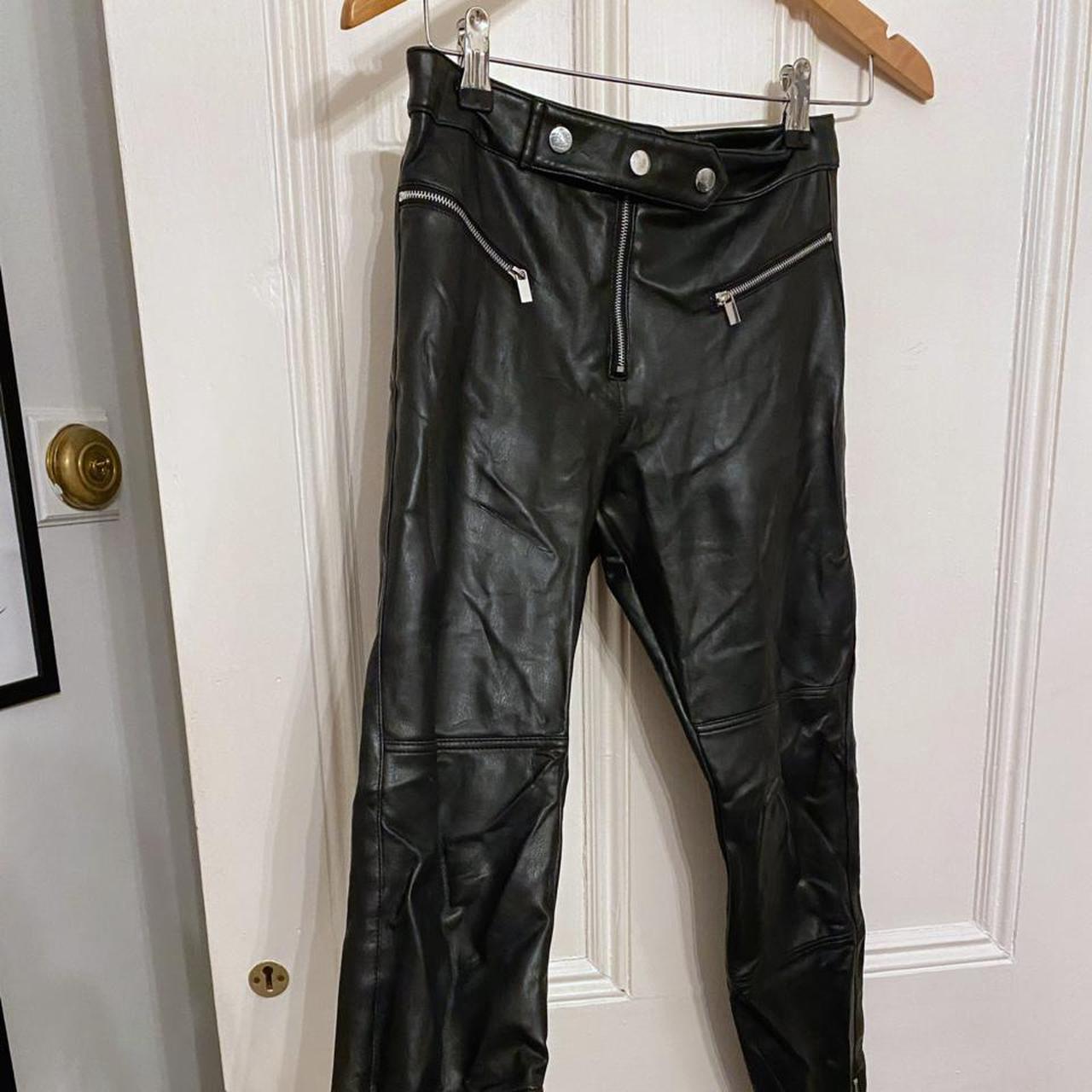 Leather Look Skinny Trouser | boohoo