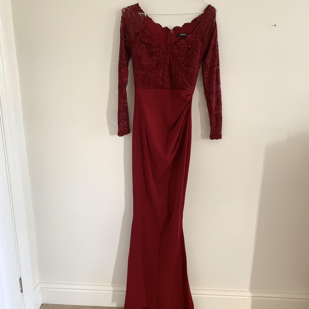 PROM DRESS Dark wine berry red colour lol so so