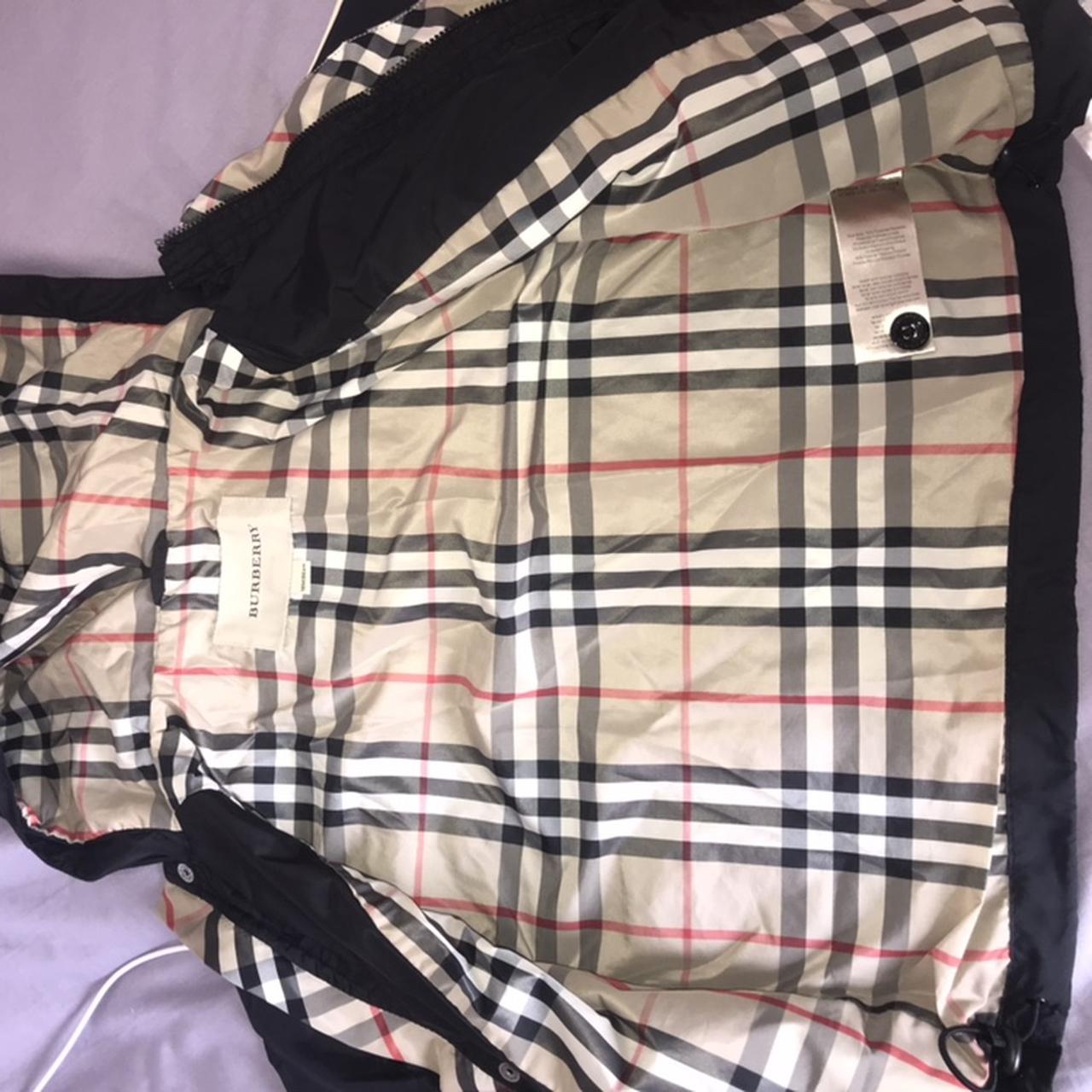 Burberry toddlers waterproof jacket navy for sale ... - Depop